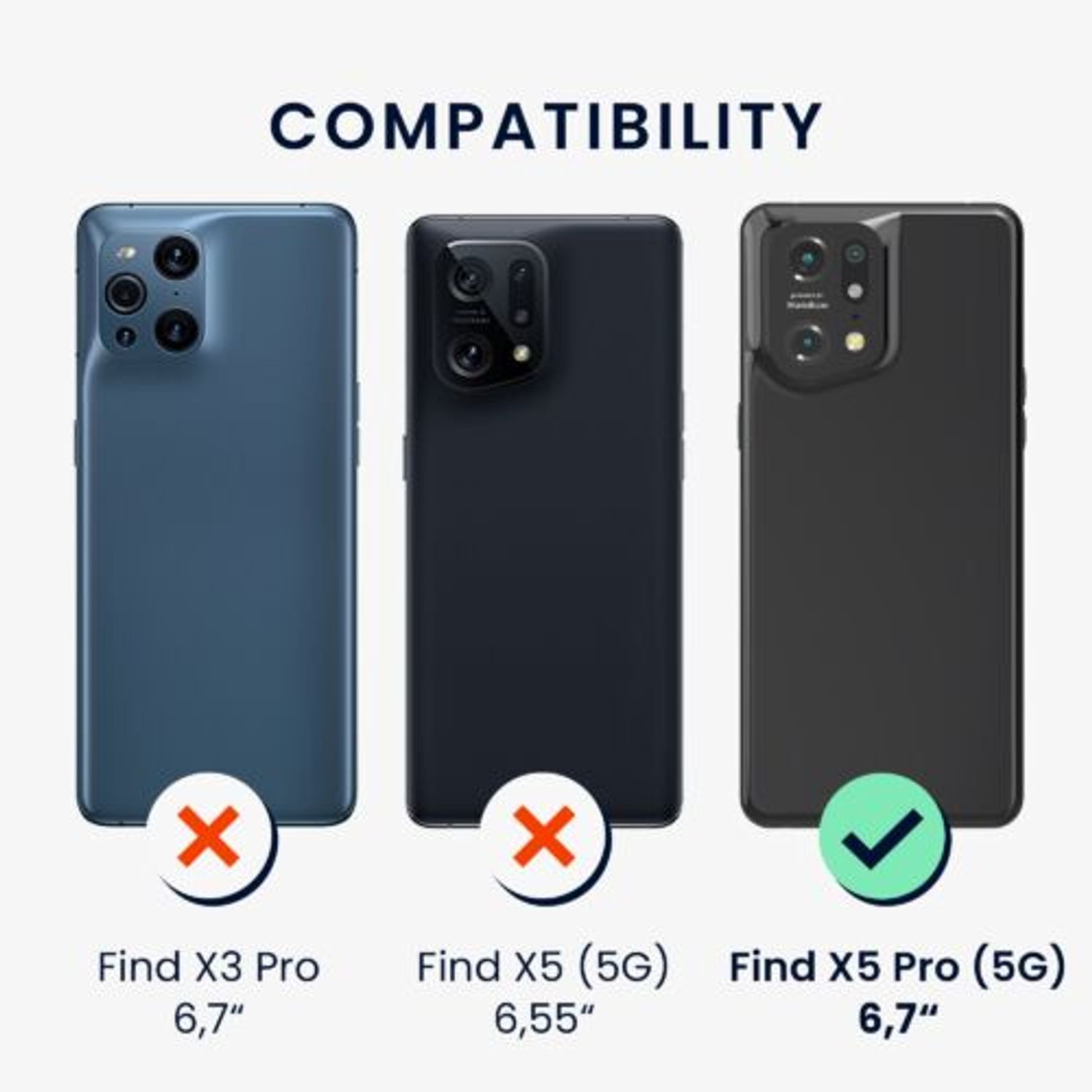 Husa Kwmobile pentru OPPO Find X5 Pro, Silicon, Negru, 57628.01 fotografia produsului View 6 L