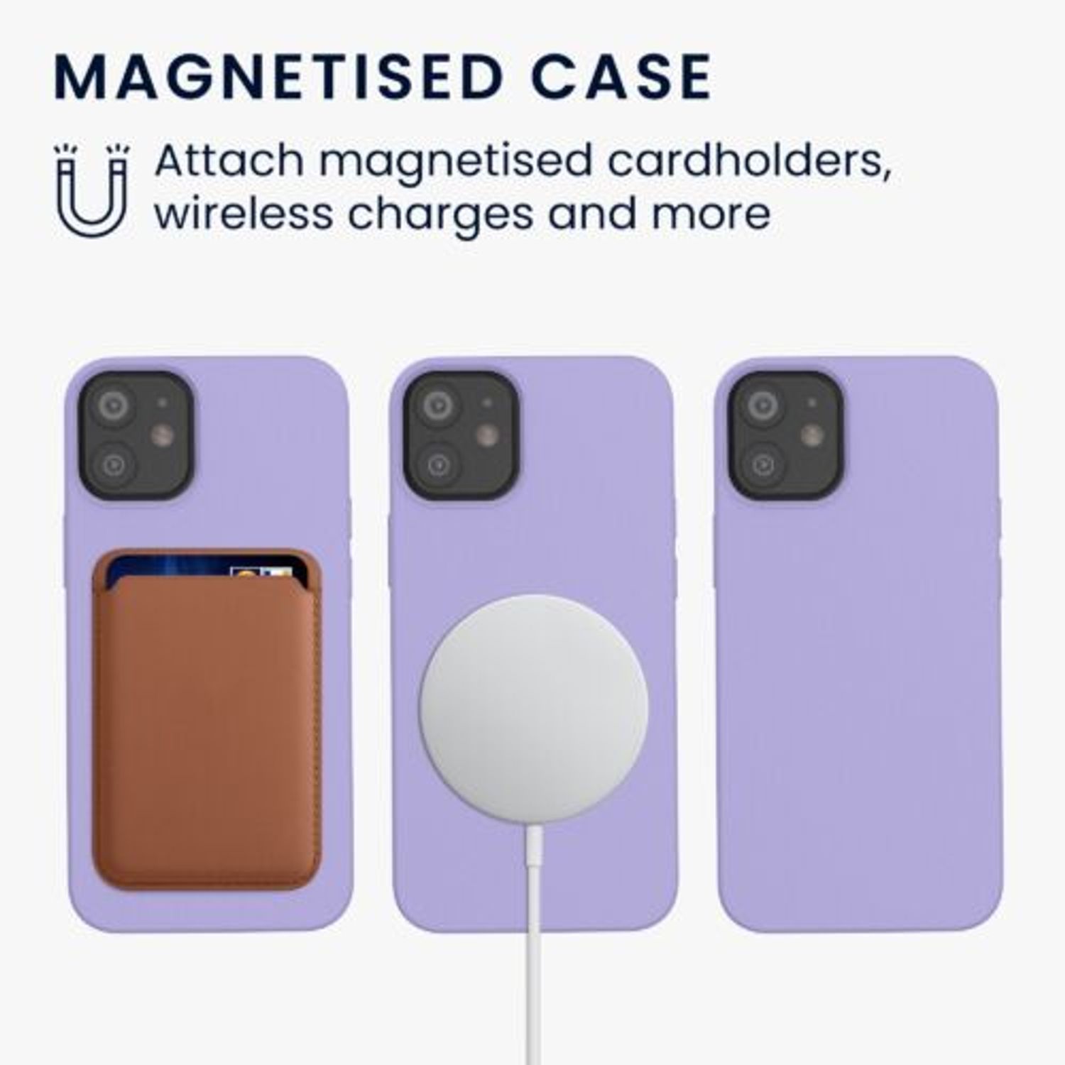 Husa Kwmobile pentru Apple iPhone 12 Mini, Silicon, Mov, 56555.139 fotografia produsului View 4 L