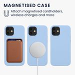 Husa Kwmobile pentru Apple iPhone 12 Mini, Silicon, Albastru, 56555.58 fotografia produsului View 4 S