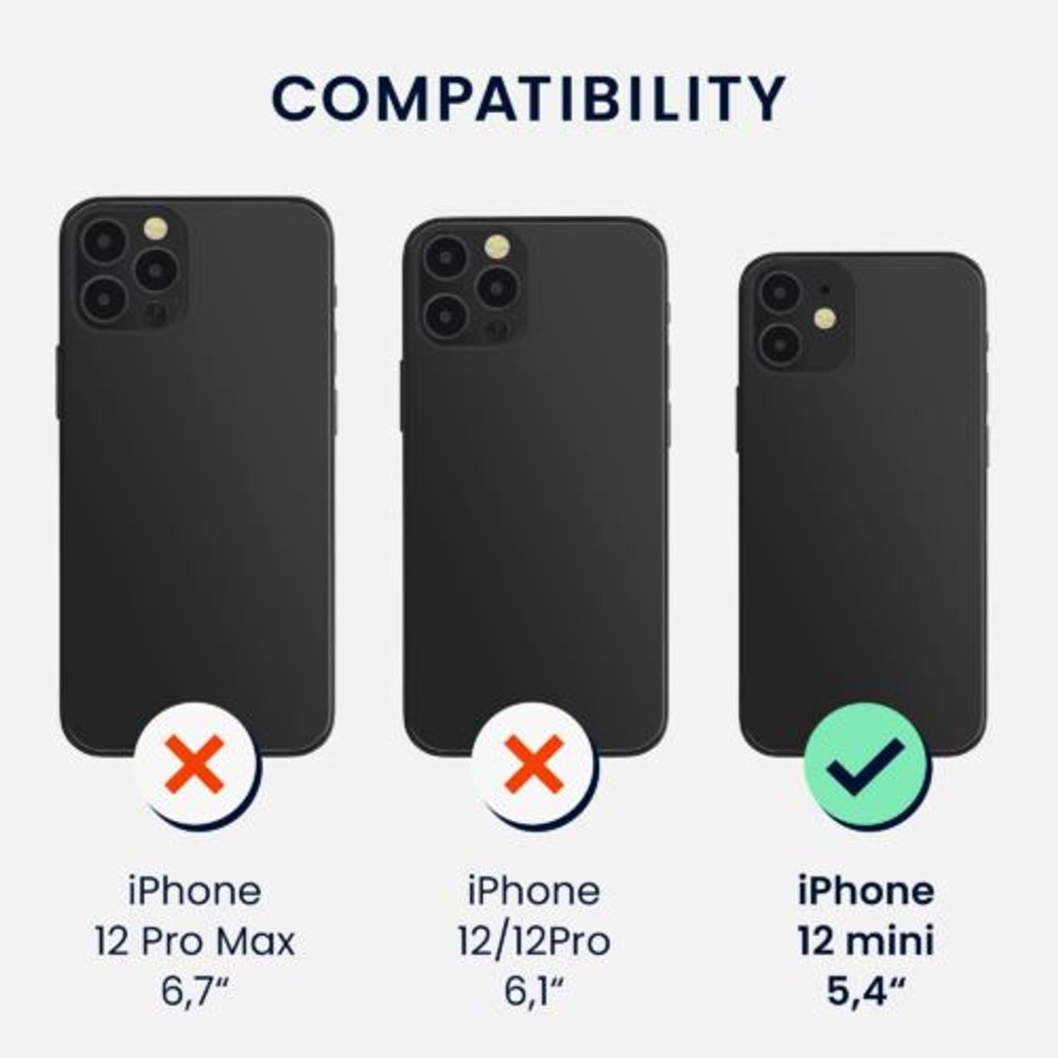 Husa Kwmobile pentru Apple iPhone 12 Mini, Silicon, Albastru, 56555.58 fotografia produsului View 5 L