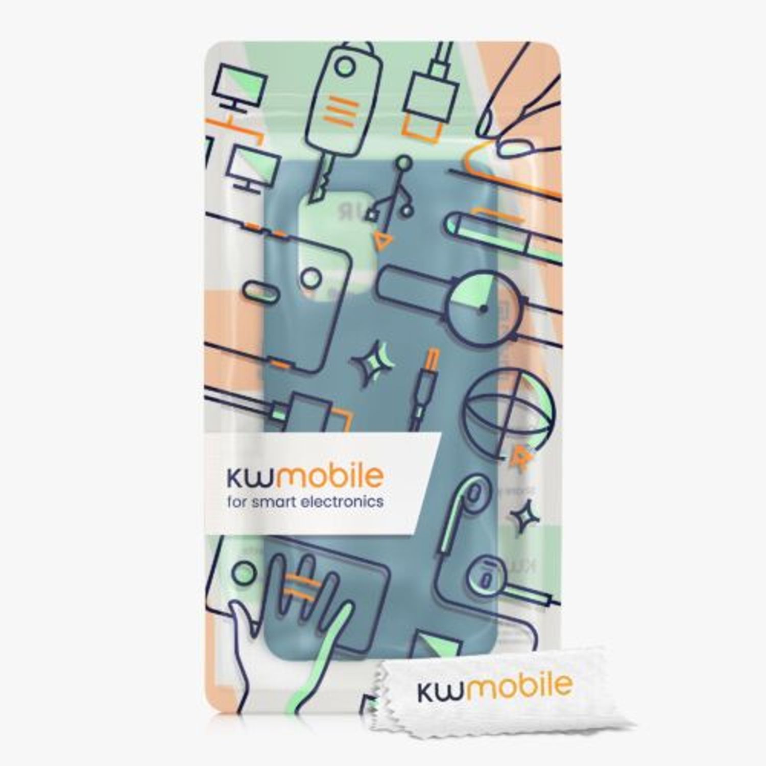 Husa Kwmobile pentru OPPO Find X5, Silicon, Verde, 57629.57 fotografia produsului View 7 L