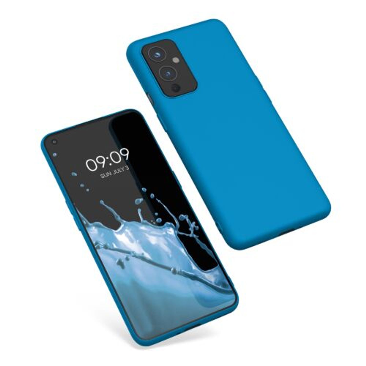 Husa Kwmobile pentru OnePlus 9, Silicon, Albastru, 55726.224 fotografia produsului