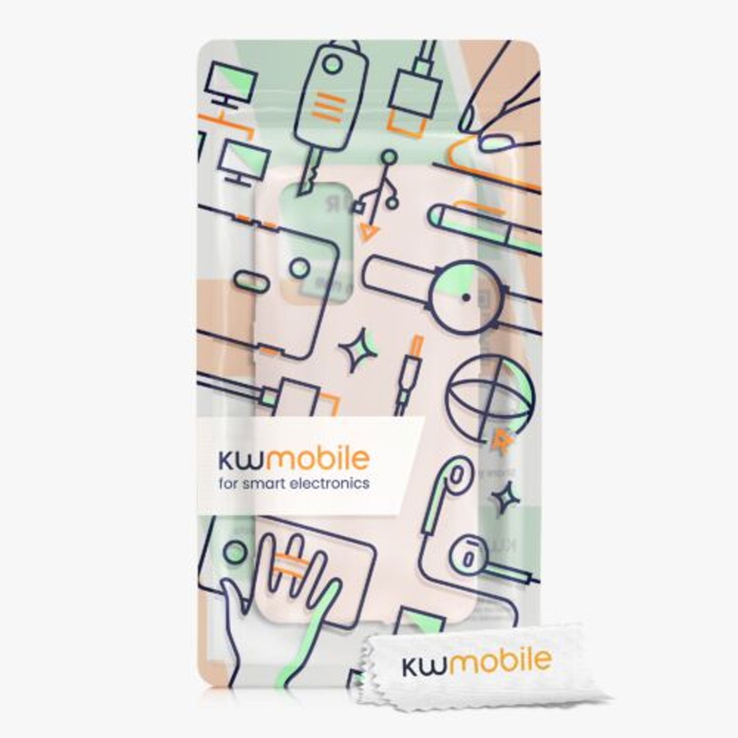 Husa Kwmobile pentru OnePlus 9, Silicon, Crem, 55726.225 fotografia produsului View 8 L