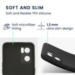 Husa Kwmobile pentru OPPO Find X5 Lite, Silicon, Negru, 57633.47 fotografia produsului View 2 S