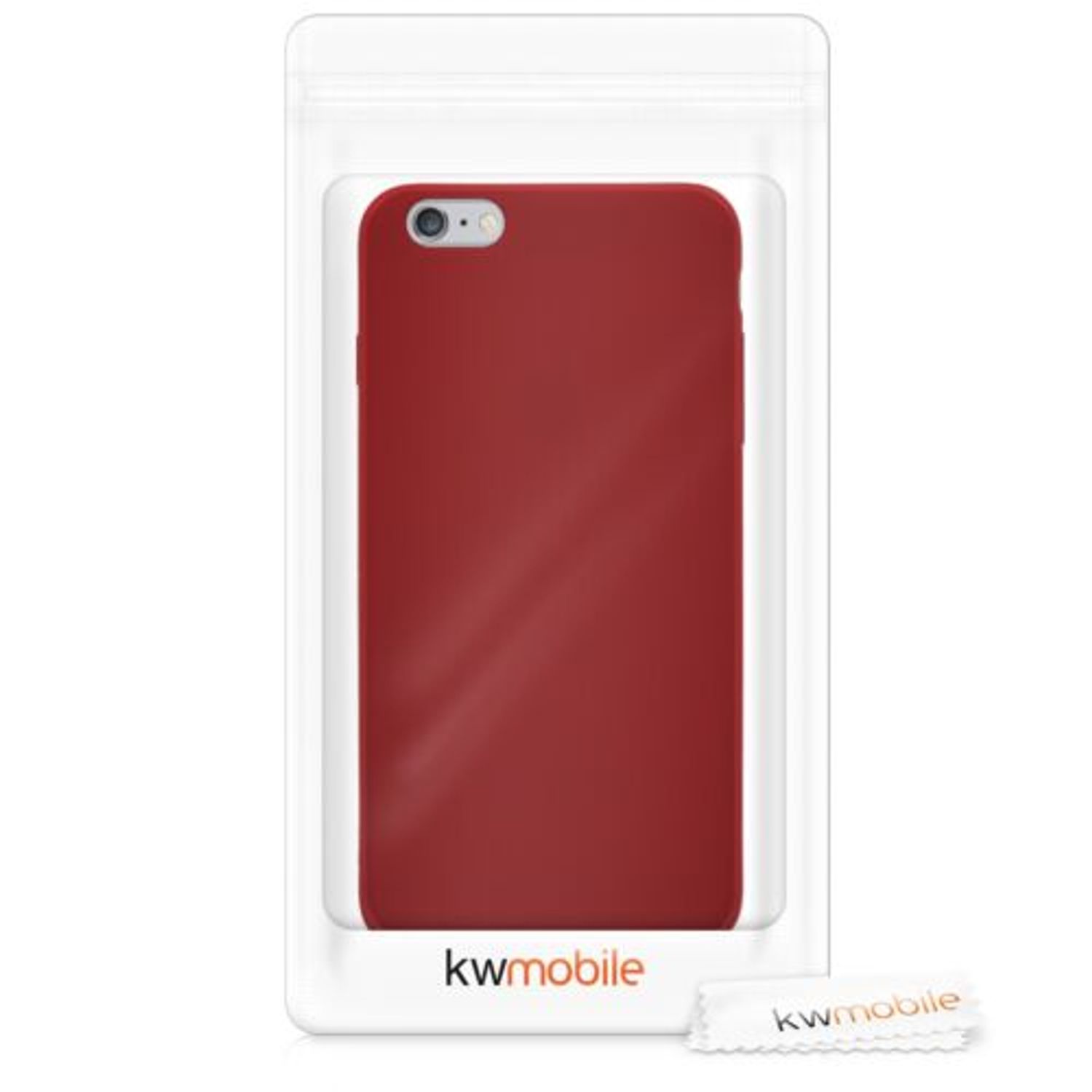 Husa pentru Apple iPhone 6 Plus/iPhone 6s Plus, Silicon, Rosu, 37726.09 fotografia produsului View 7 L