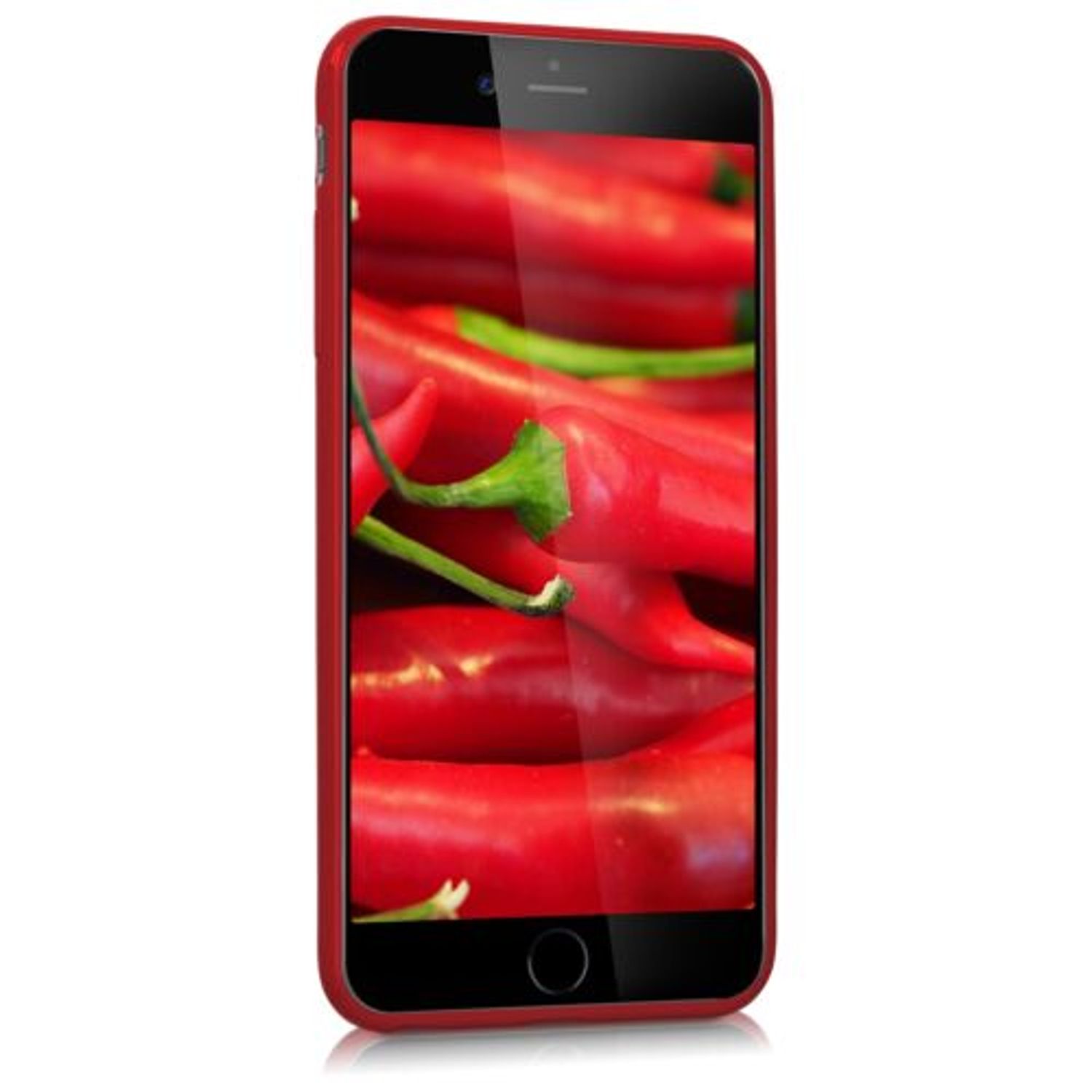 Husa pentru Apple iPhone 6 Plus/iPhone 6s Plus, Silicon, Rosu, 37726.09 fotografia produsului View 3 L
