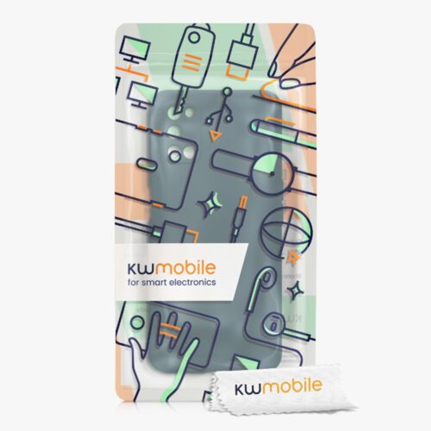 Husa Kwmobile pentru OPPO A52 / A72 (4G), Silicon, Verde, 57575.57 fotografia produsului View 8 L