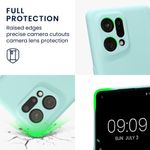 Husa Kwmobile pentru OPPO Find X5, Silicon, Verde, 57632.71 fotografia produsului View 3 S
