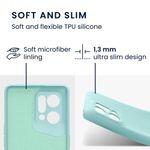 Husa Kwmobile pentru OPPO Find X5, Silicon, Verde, 57632.71 fotografia produsului View 2 S