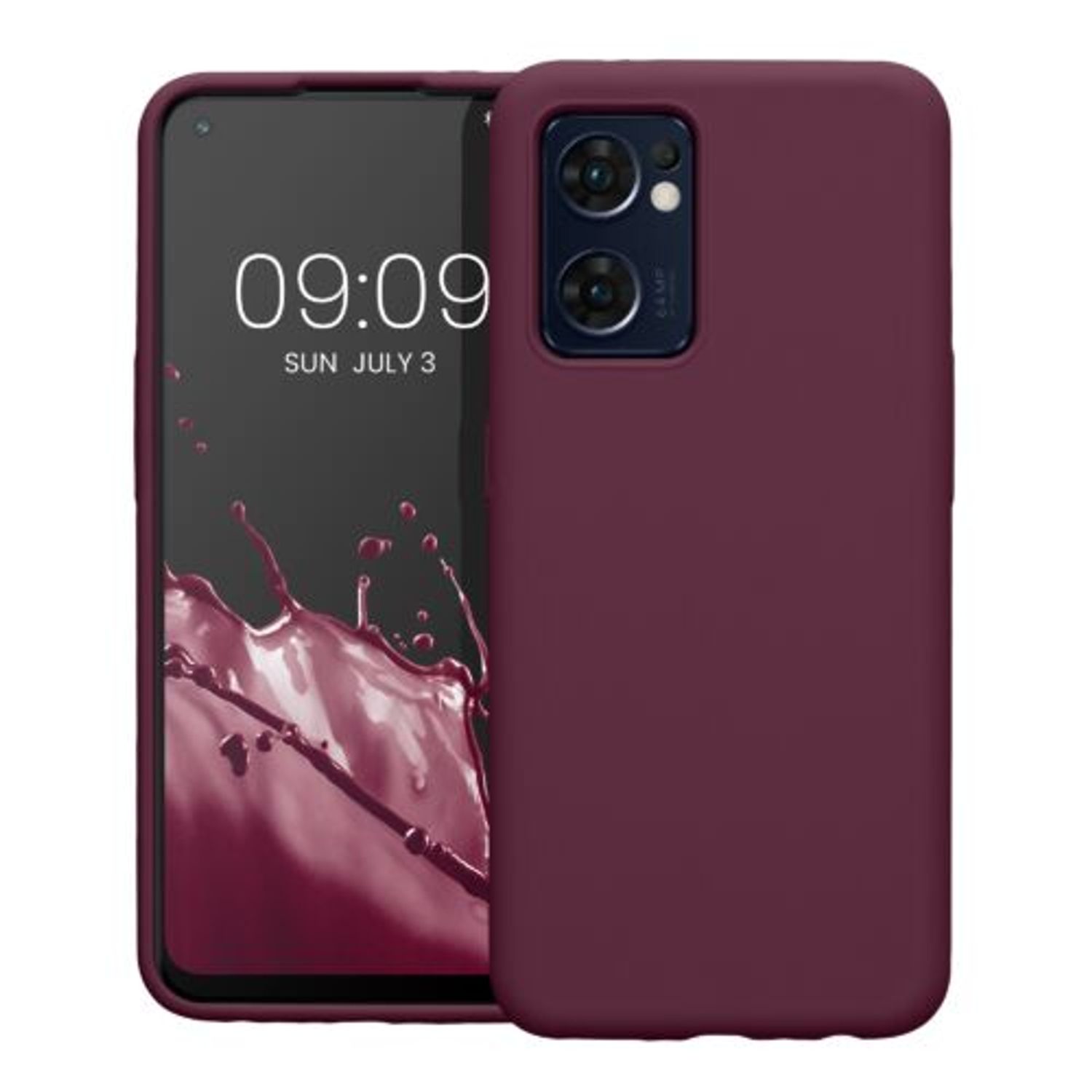 Husa Kwmobile pentru OPPO Find X5 Lite, Silicon, Violet, 57630.190 fotografia produsului