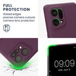 Husa Kwmobile pentru OPPO Find X5, Silicon, Violet, 57632.187 fotografia produsului View 3 S