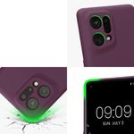 Husa Kwmobile pentru OPPO Find X5, Silicon, Violet, 57632.187 fotografia produsului View 8 S
