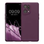 Husa Kwmobile pentru OPPO Find X5, Silicon, Violet, 57632.187 fotografia produsului