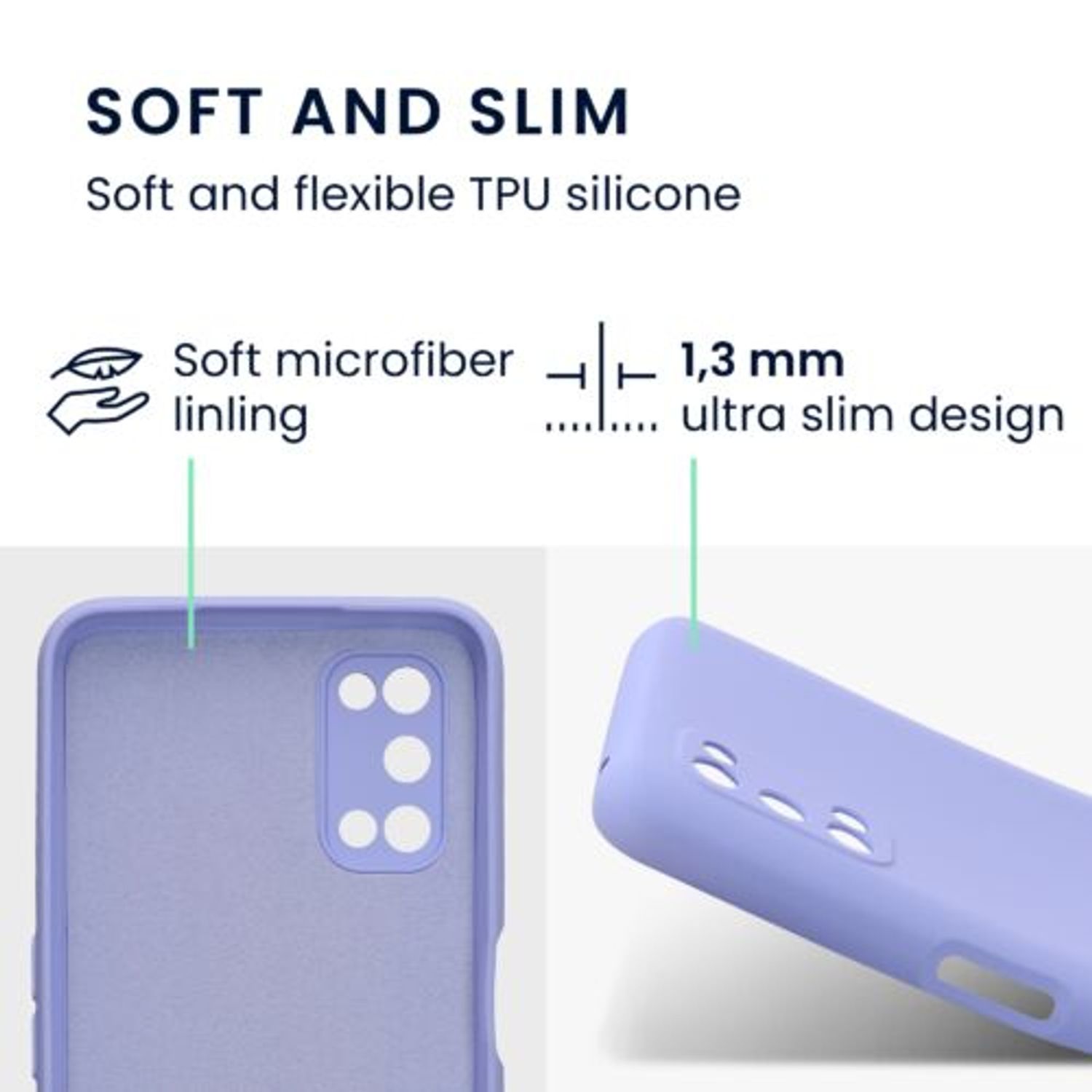 Husa Kwmobile pentru Realme 7 5G, Silicon, Albastru, 57580.139 fotografia produsului View 2 L
