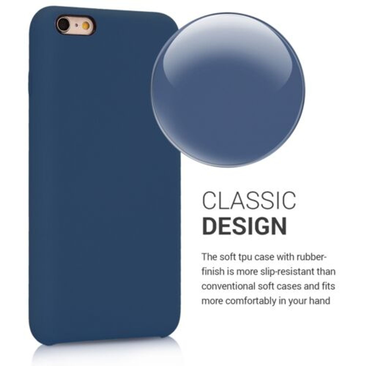 Husa pentru Apple iPhone 6 Plus/iPhone 6s Plus, Silicon, Albastru, 40841.116 fotografia produsului View 4 L