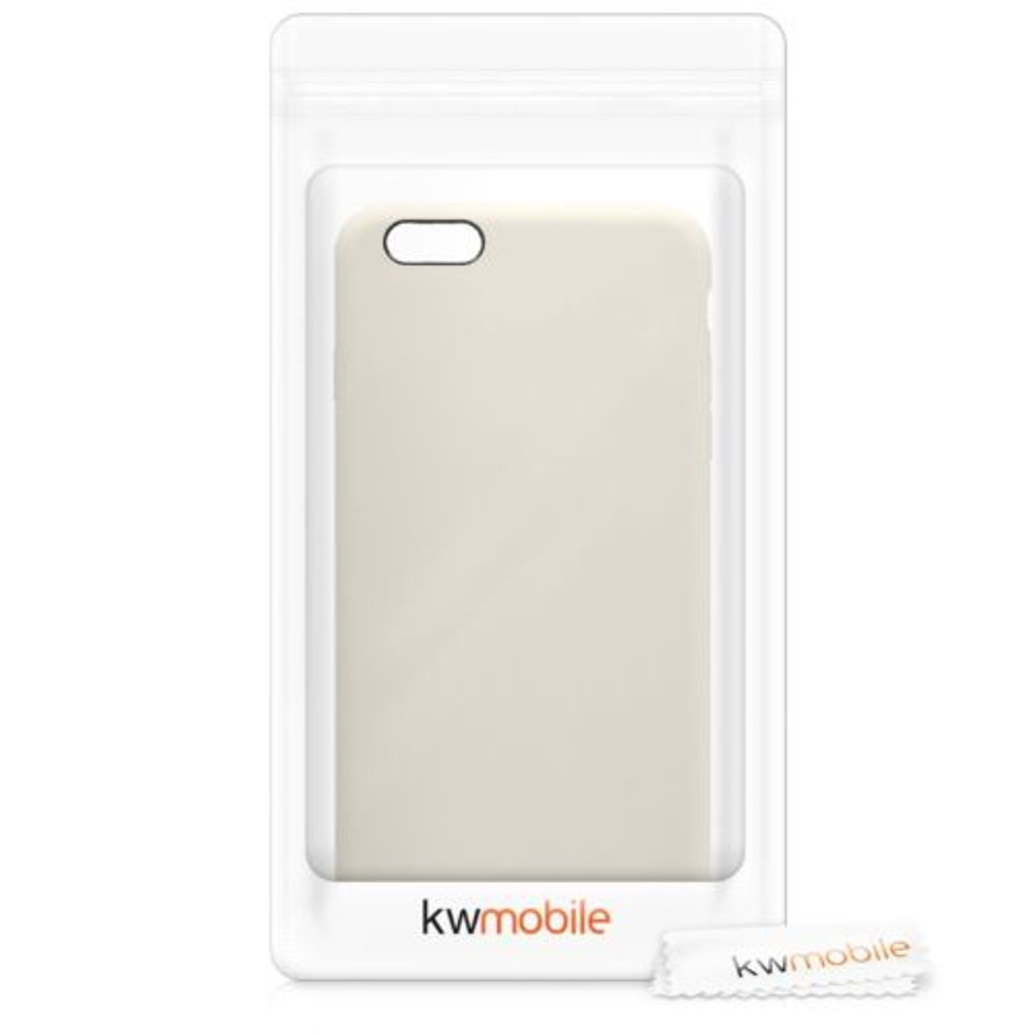 Husa pentru Apple iPhone 6 Plus/iPhone 6s Plus, Silicon, Crem, 40841.16 fotografia produsului View 7 L