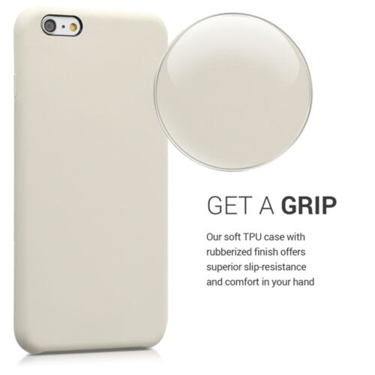 Husa pentru Apple iPhone 6 Plus/iPhone 6s Plus, Silicon, Crem, 40841.16 fotografia produsului View 4 L