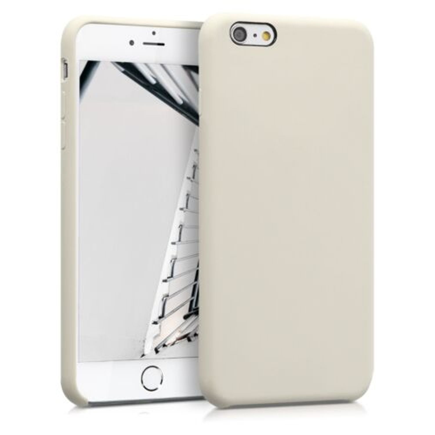 Husa pentru Apple iPhone 6 Plus/iPhone 6s Plus, Silicon, Crem, 40841.16 fotografia produsului