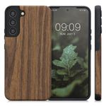 Husa Kwmobile pentru Samsung Galaxy S22 Plus, Lemn, Maro, 57654.01 fotografia produsului