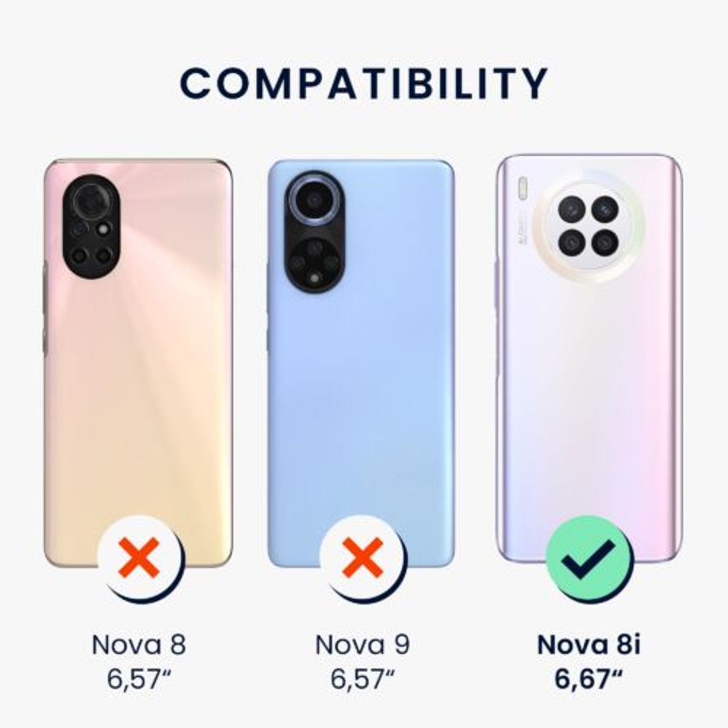 Husa Kwmobile pentru Huawei nova 8i, Silicon, Verde, 56460.200 fotografia produsului View 5 L