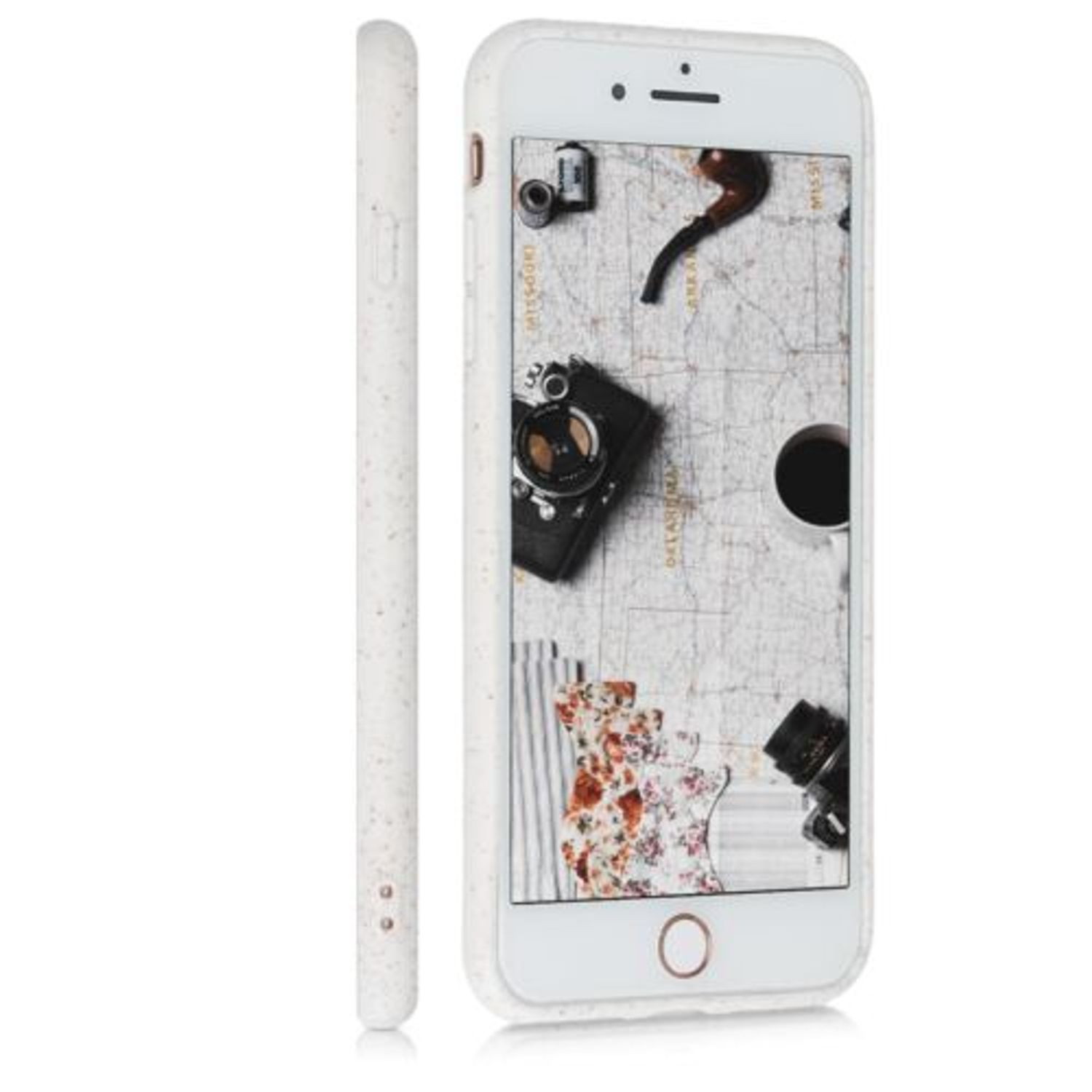 Husa pentru Apple iPhone 8 Plus/iPhone 7 Plus, Fibre vegetale, Alb, 49103.02 fotografia produsului View 3 L
