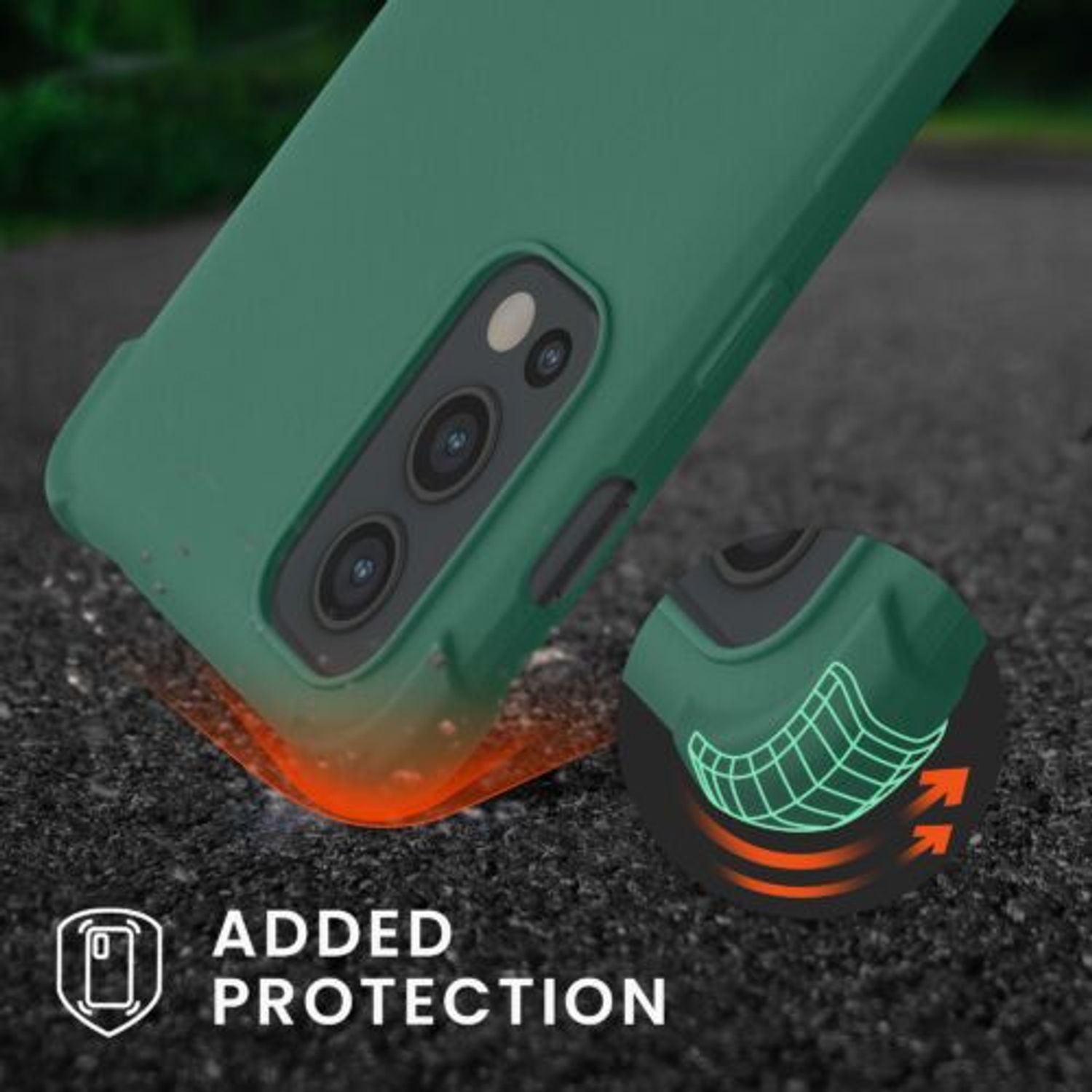 Husa Kwmobile pentru OnePlus Nord 2 5G, Silicon, Verde, 56783.80 fotografia produsului View 2 L
