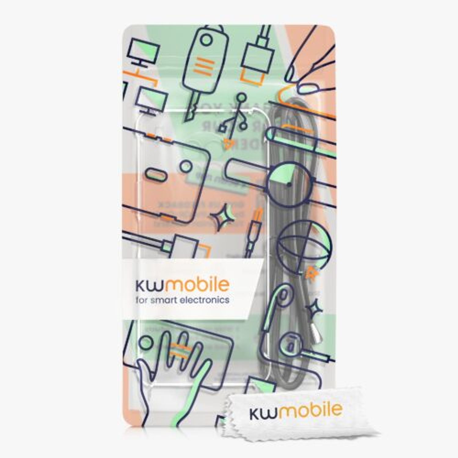 Husa Kwmobile pentru Huawei nova 8i, Silicon, Transparent/Negru, 57666.01 fotografia produsului View 12 L