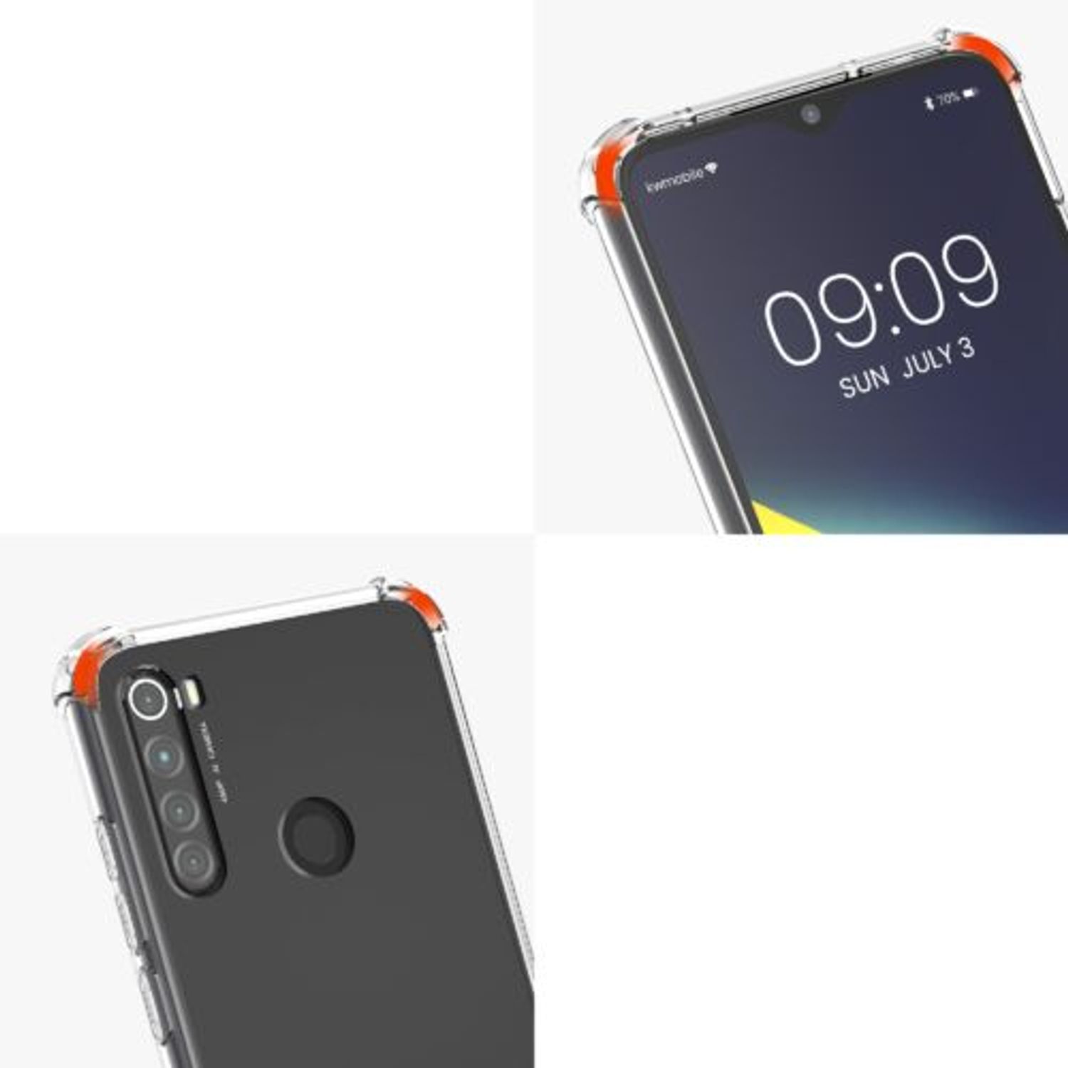 Husa Kwmobile pentru Xiaomi Redmi Note 8, Silicon, Transparent, 50183.73 fotografia produsului View 8 L