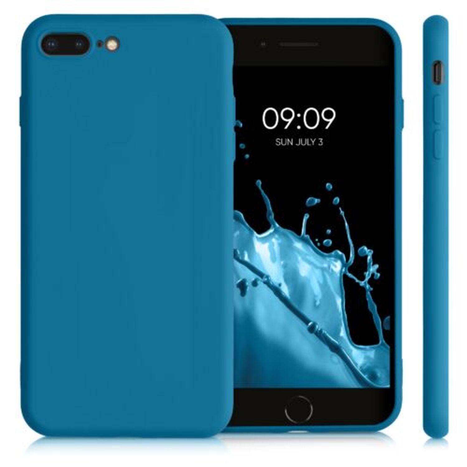 Husa pentru iPhone 8 Plus/iPhone 7 Plus, Silicon, Albastru, 49981.224 fotografia produsului View 2 L