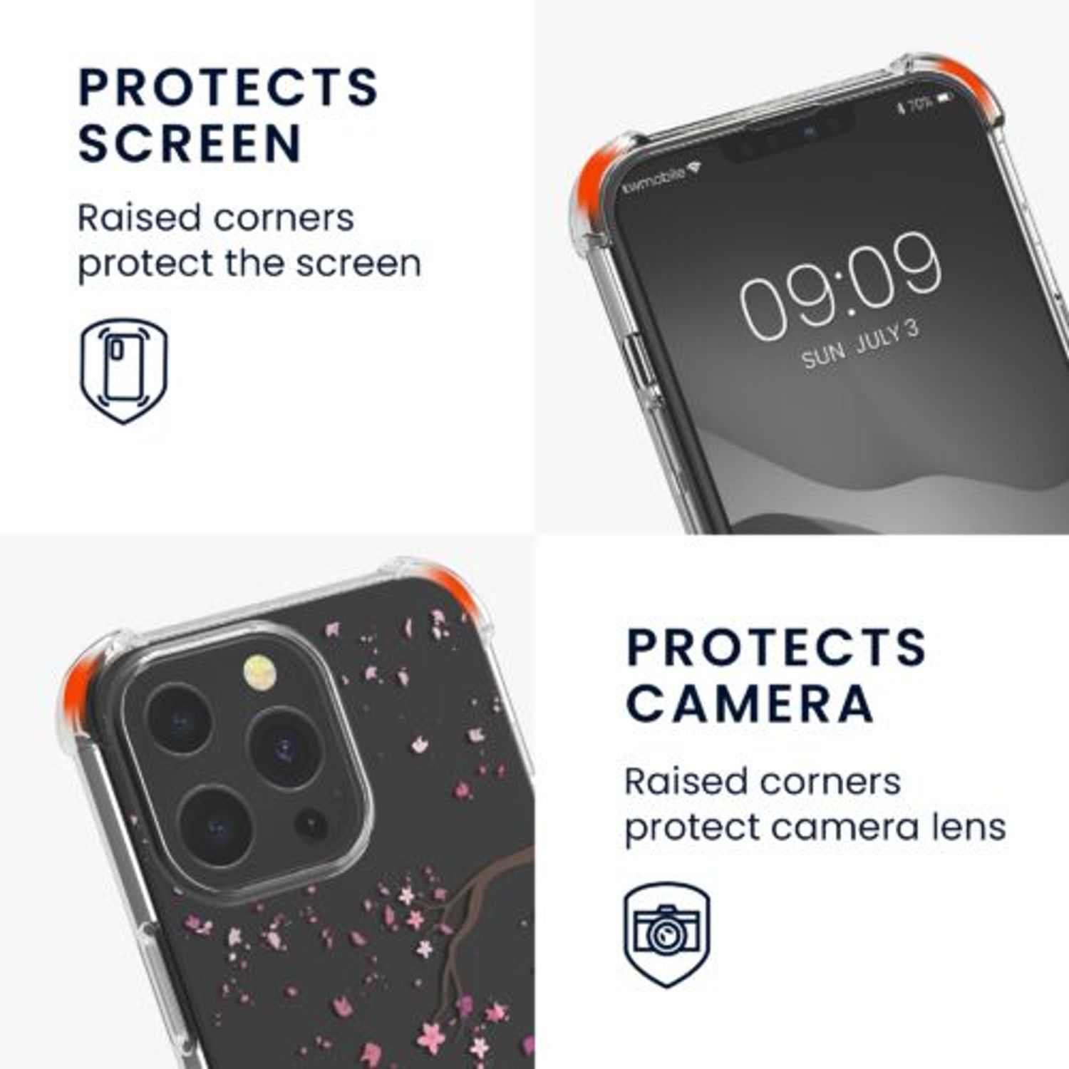 Husa Kwmobile pentru Apple iPhone 13 Pro, Silicon, Multicolor, 55965.02 fotografia produsului View 5 L