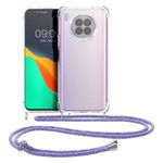 Husa Kwmobile pentru Huawei nova 8i, Silicon, Transparent/Mov, 57666.108 fotografia produsului