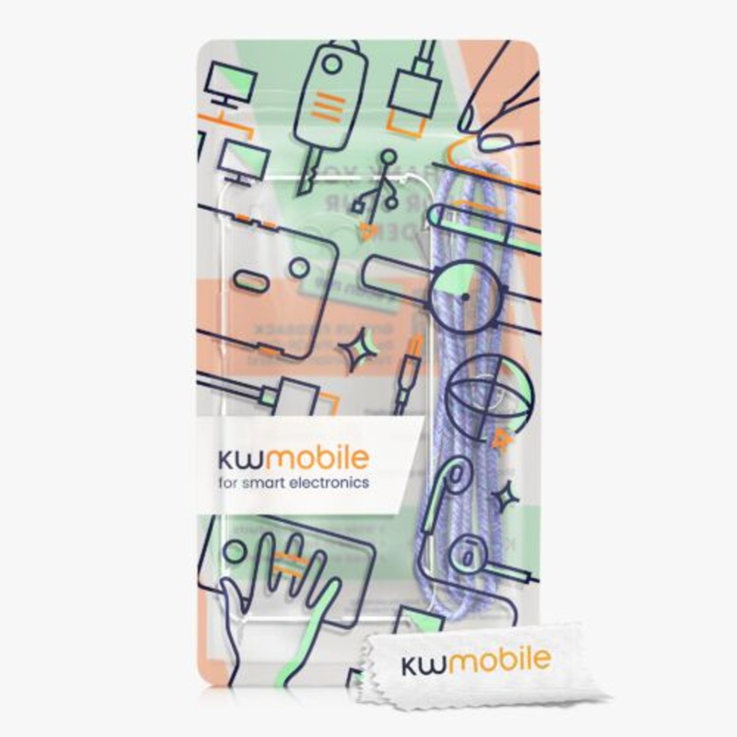 Husa Kwmobile pentru Huawei nova 8i, Silicon, Transparent/Mov, 57666.108 fotografia produsului View 7 L