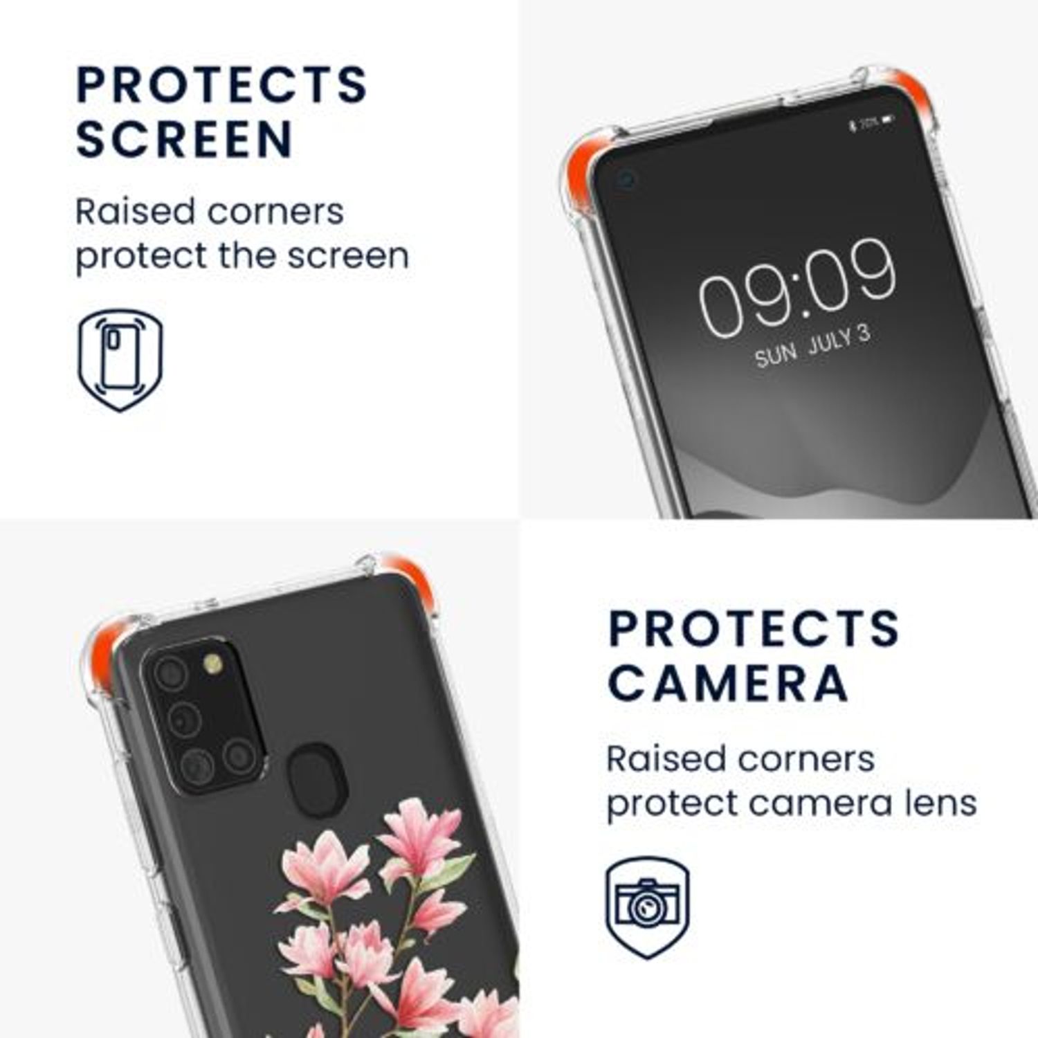 Husa Kwmobile pentru Samsung Galaxy A21s, Silicon, Multicolor, 53274.02 fotografia produsului View 6 L