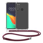 Husa Kwmobile pentru Xiaomi Redmi Note 8, Silicon, Transparent/Rosu, 50183.20 fotografia produsului View 9 S