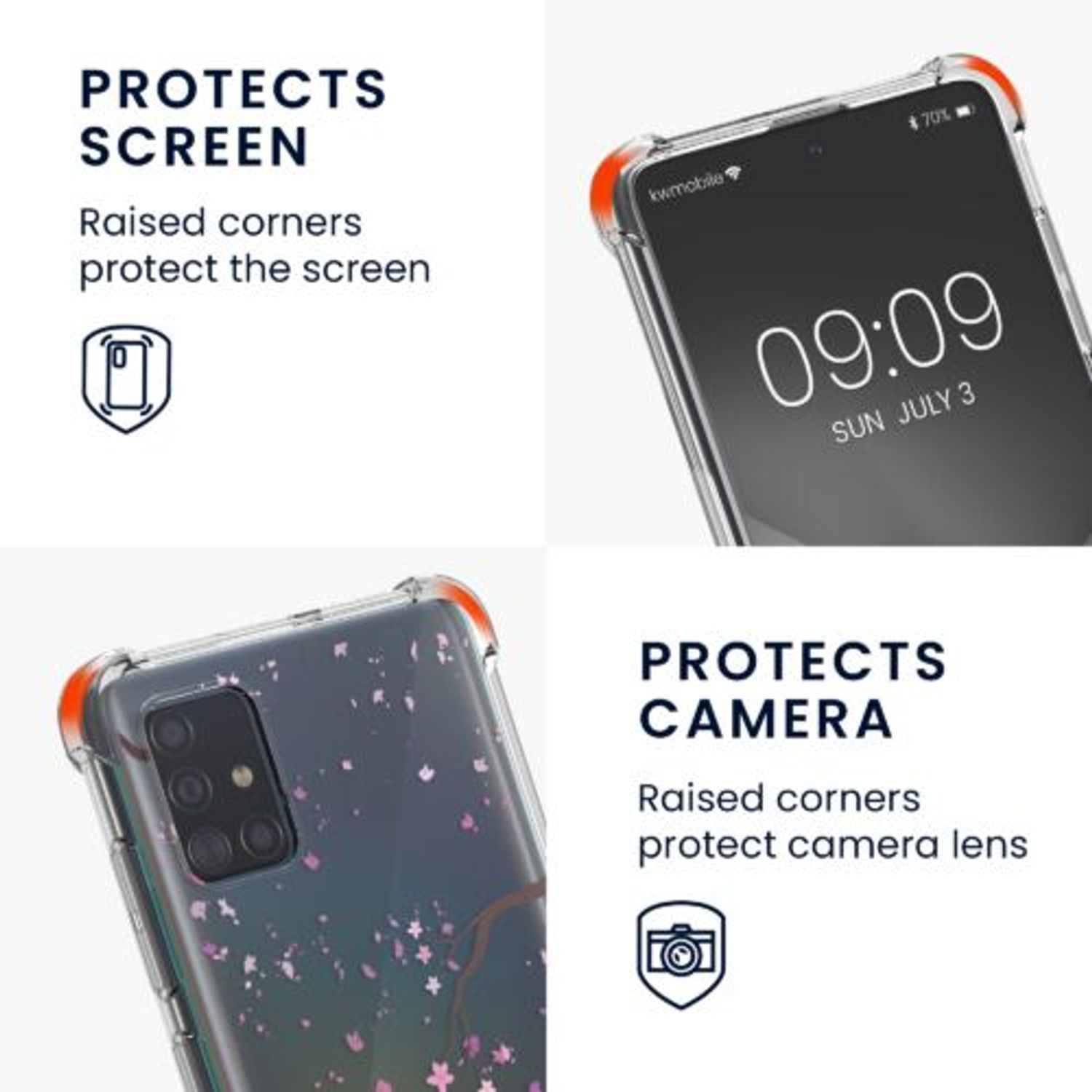 Husa Kwmobile pentru Samsung Galaxy A51, Silicon, Multicolor, 52510.03 fotografia produsului View 3 L