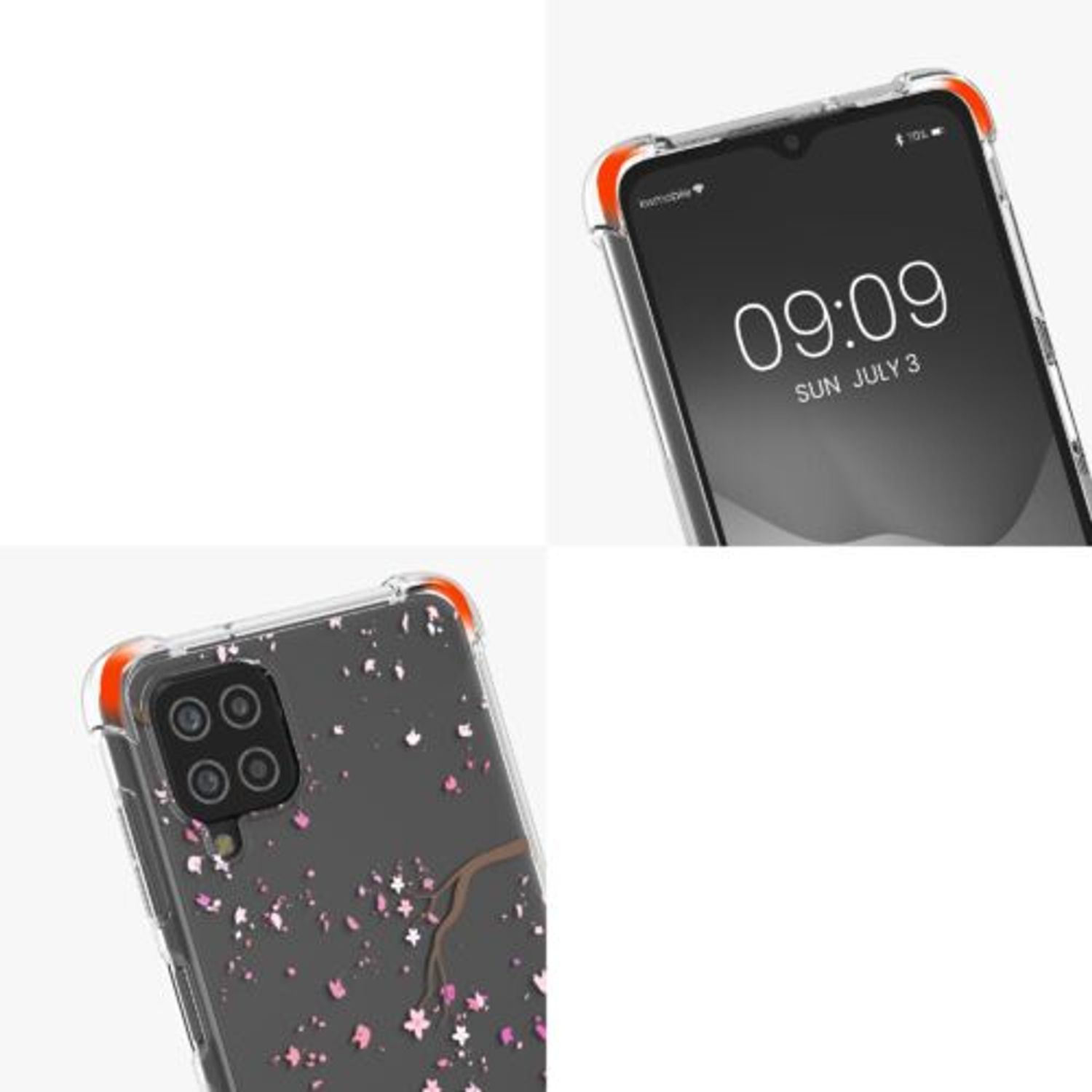 Husa Kwmobile pentru Samsung Galaxy A12, Silicon, Multicolor, 56028.04 fotografia produsului View 8 L