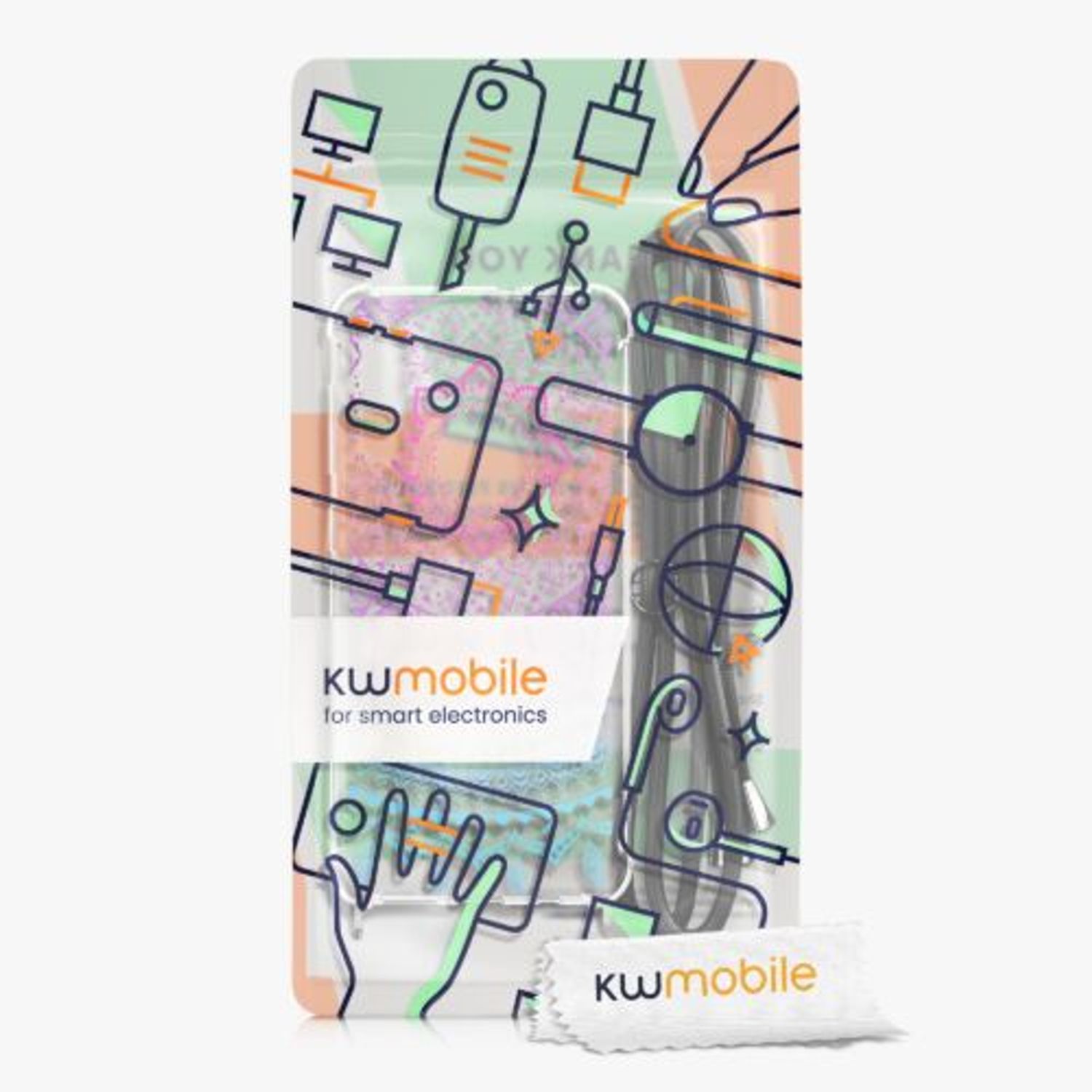Husa Kwmobile pentru Samsung Galaxy A50, Silicon, Multicolor, 49348.03 fotografia produsului View 9 L