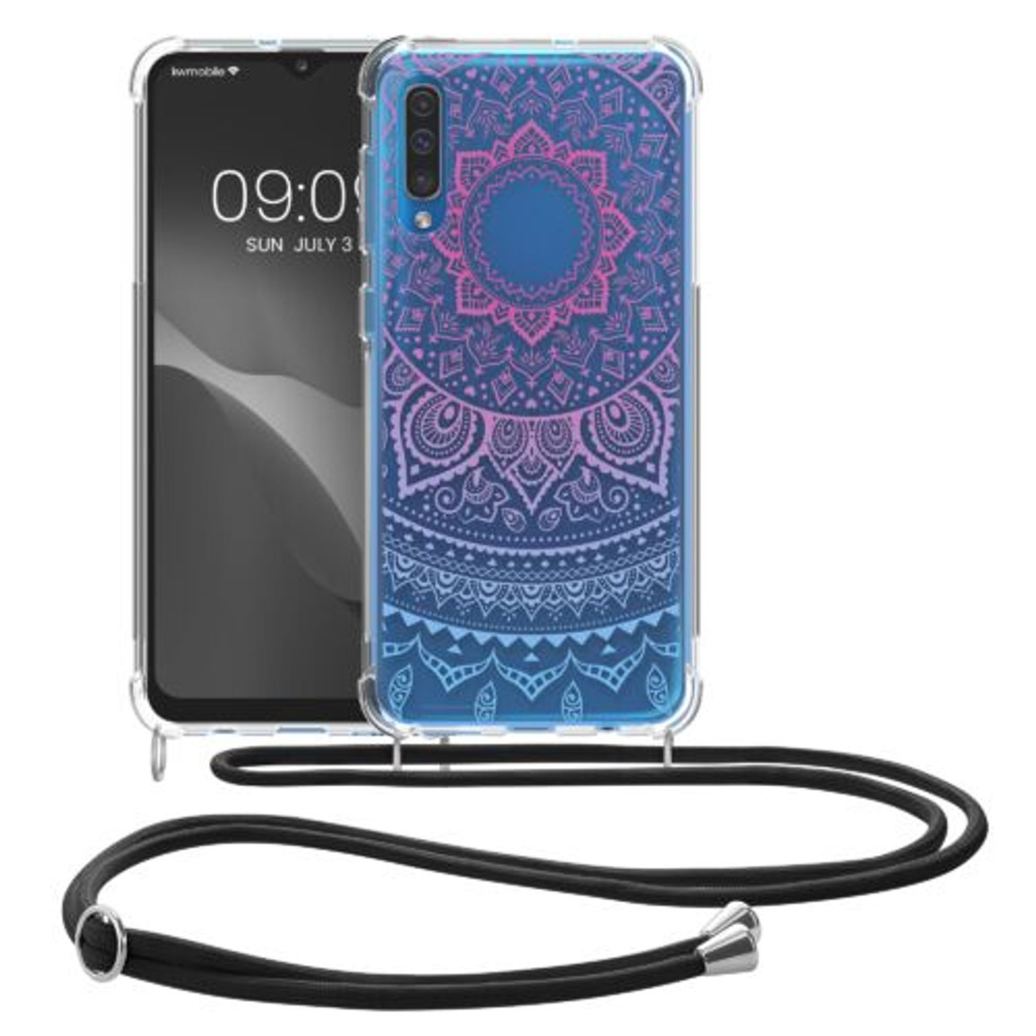 Husa Kwmobile pentru Samsung Galaxy A50, Silicon, Multicolor, 49348.03 fotografia produsului