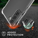 Husa Kwmobile pentru Samsung Galaxy S21 Plus, Silicon, Transparent, 57720.03 fotografia produsului View 2 S