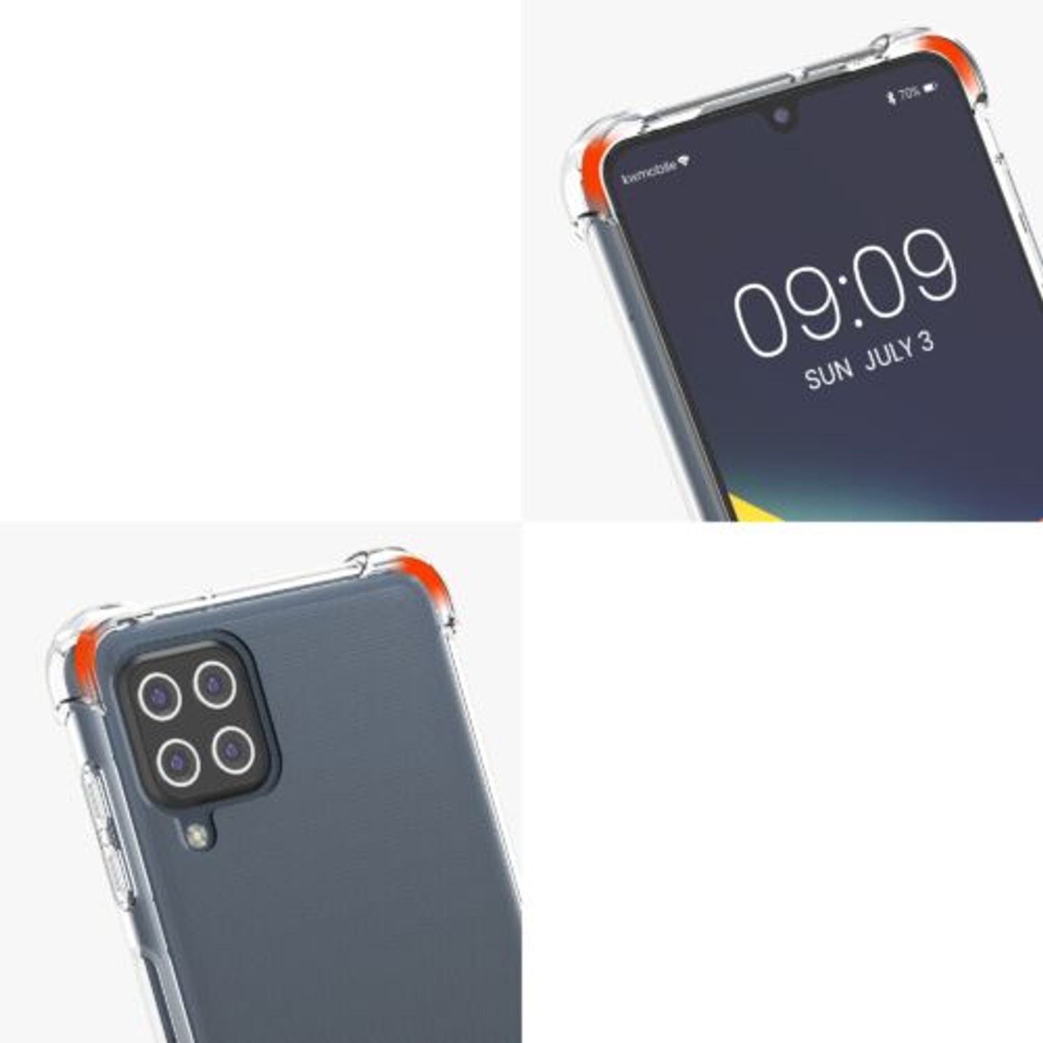 Husa Kwmobile pentru Samsung Galaxy M22, Silicon, Transparent, 57724.03 fotografia produsului View 2 L