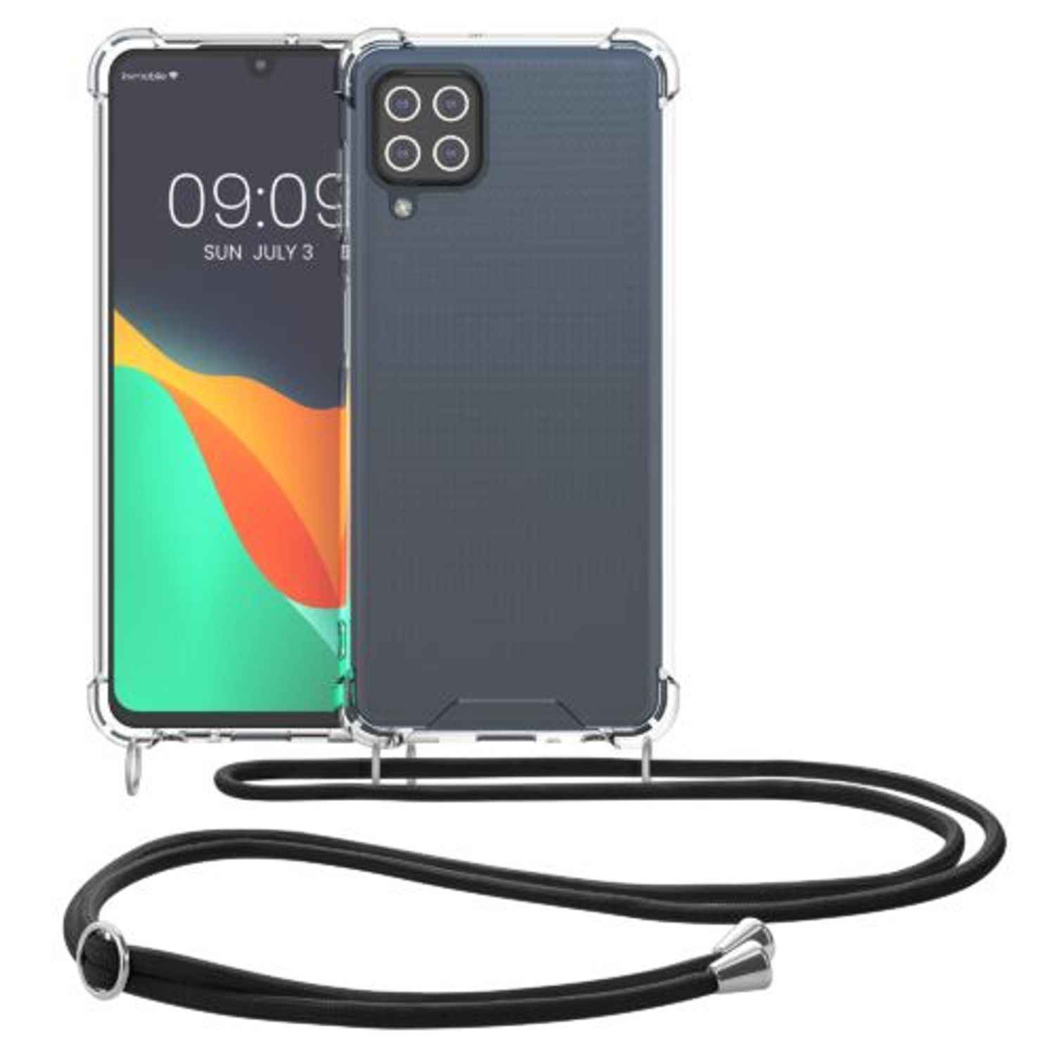 Husa Kwmobile pentru Samsung Galaxy M22, Silicon, Transparent, 57724.03 fotografia produsului View 9 L