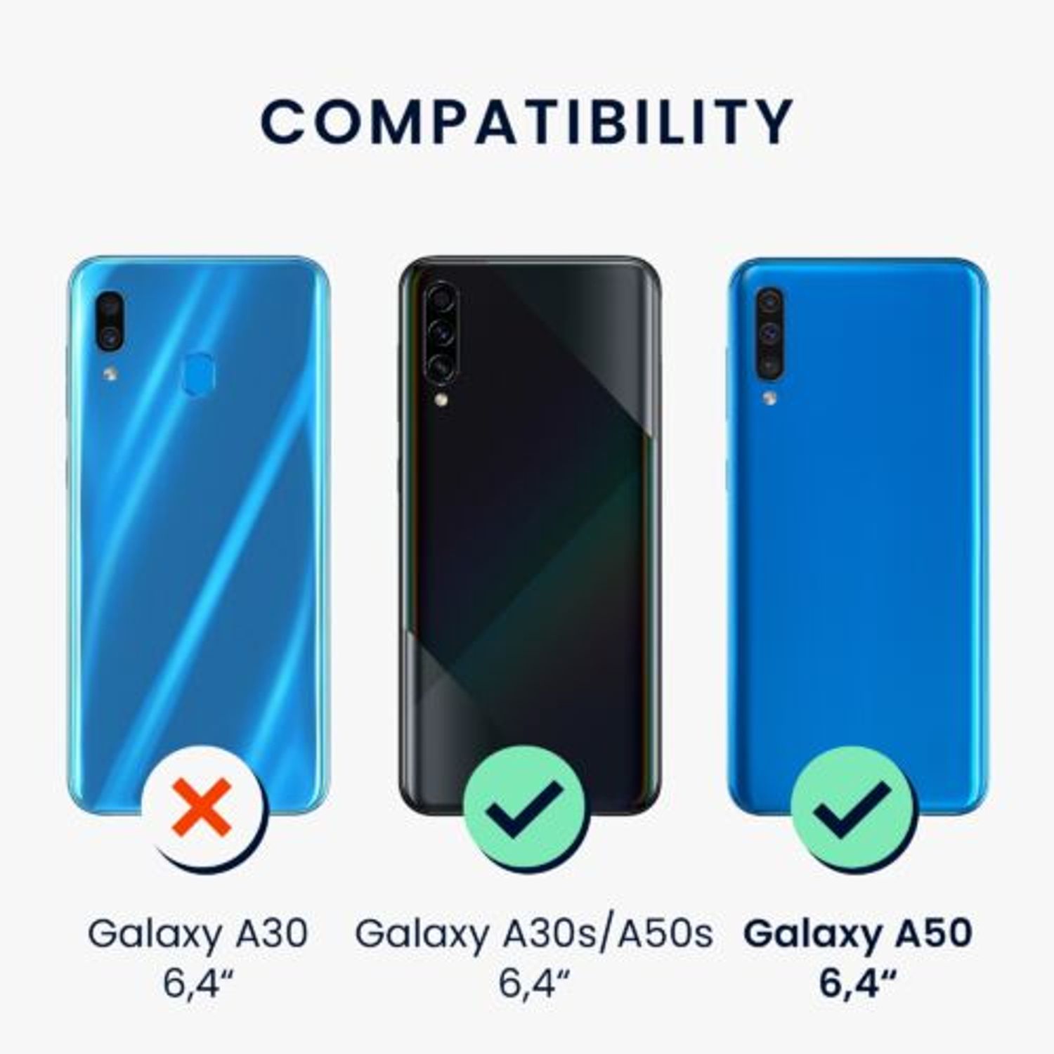 Husa Kwmobile pentru Samsung Galaxy A50, Silicon, Multicolor, 49348.04 fotografia produsului View 5 L