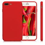 Husa pentru Apple iPhone 8 Plus/iPhone 7 Plus, Silicon, Rosu, 49981.09 fotografia produsului View 2 S