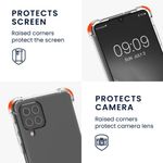 Husa Kwmobile pentru Samsung Galaxy A22, Silicon, Transparent, 57719.03 fotografia produsului View 3 S