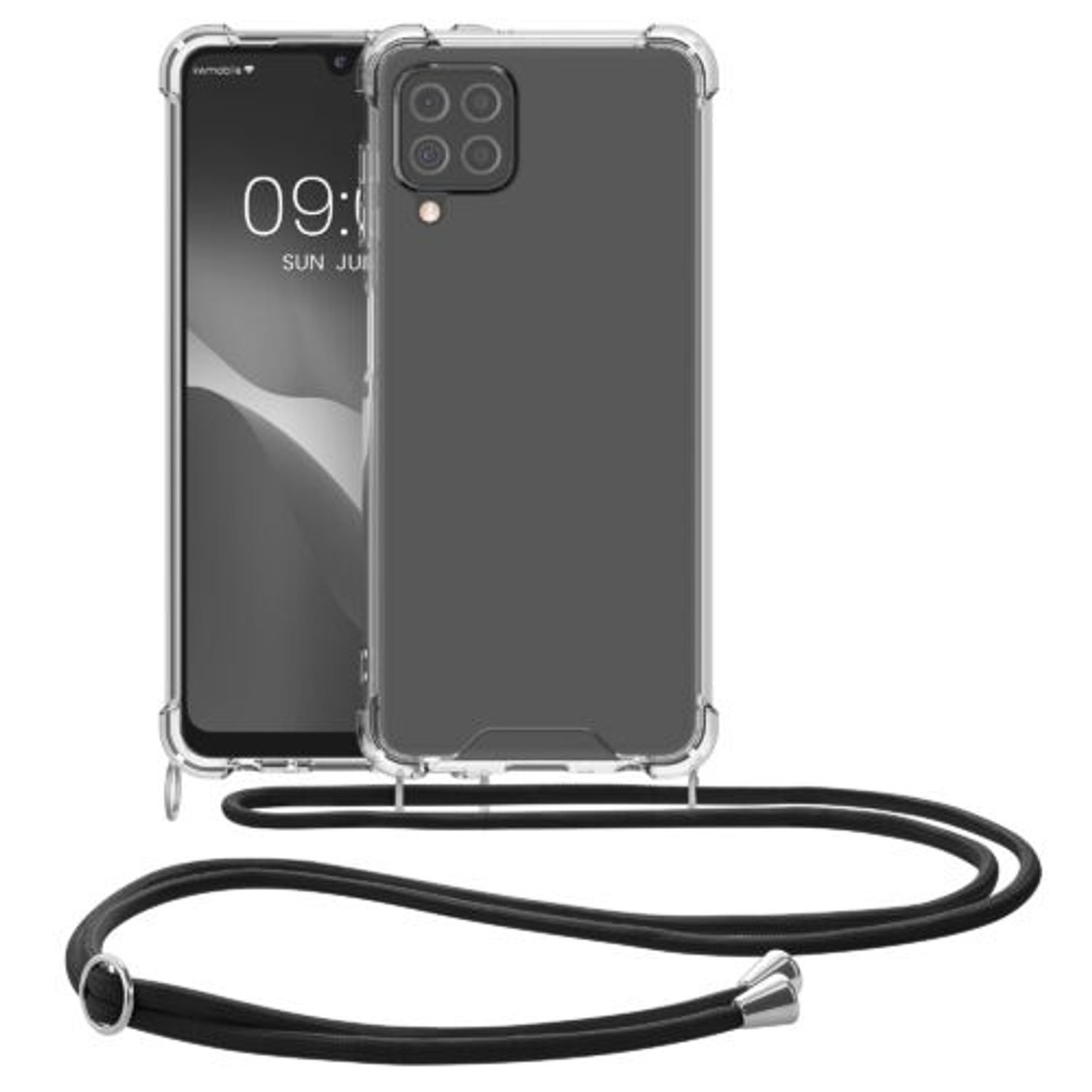 Husa Kwmobile pentru Samsung Galaxy A22, Silicon, Transparent, 57719.03 fotografia produsului
