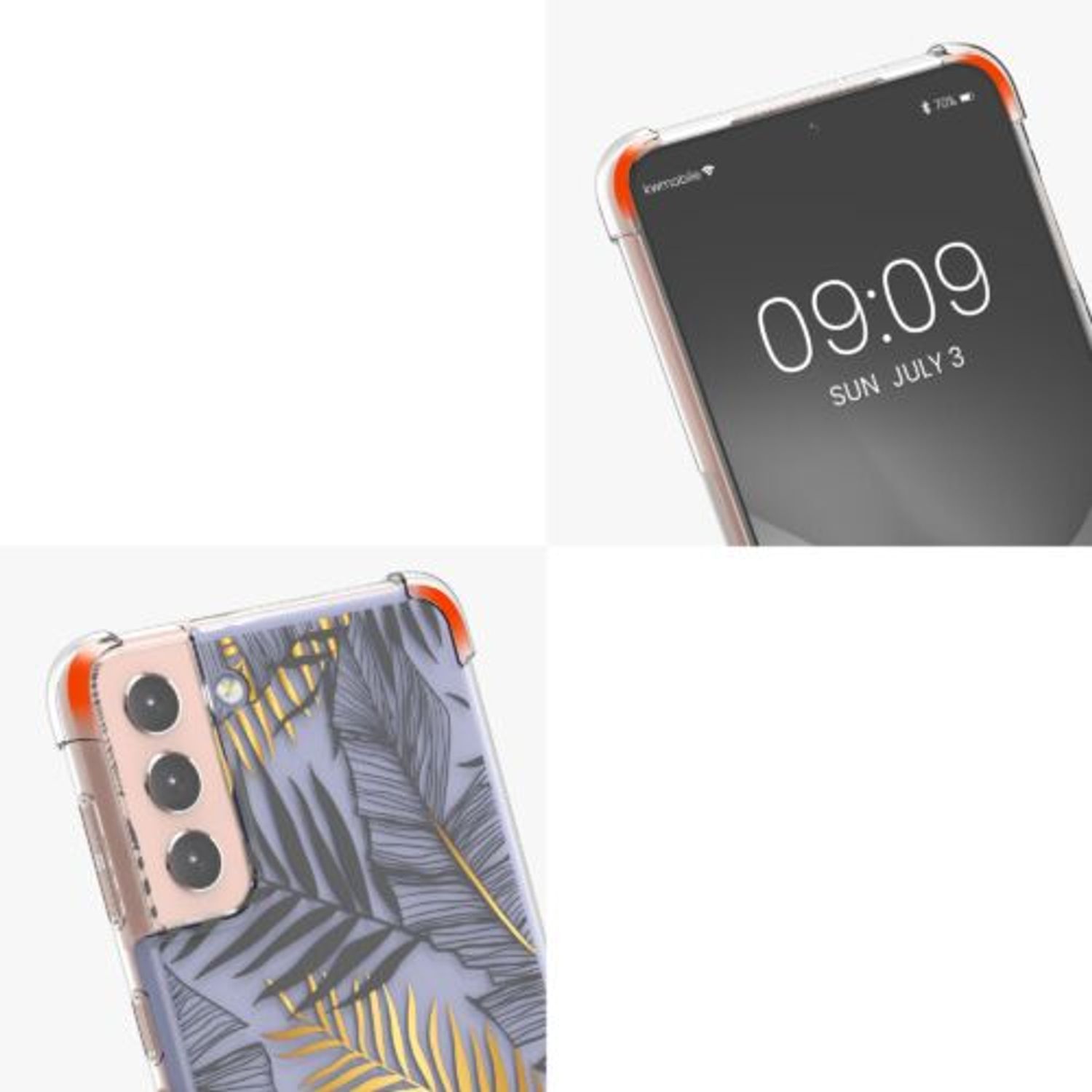 Husa Kwmobile pentru Samsung Galaxy S21 Plus, Silicon, Multicolor, 57742.02 fotografia produsului View 8 L