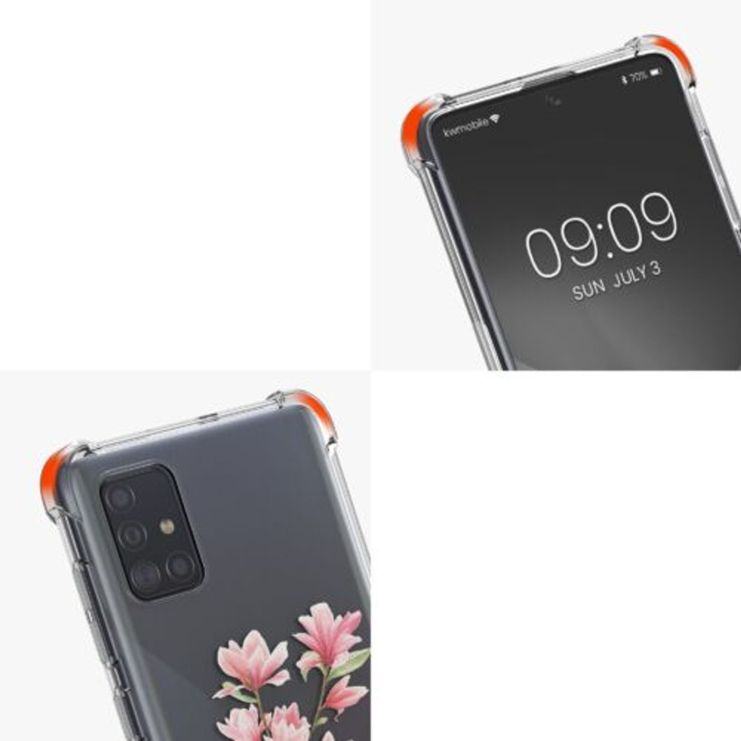 Husa Kwmobile pentru Samsung Galaxy A71, Silicon, Multicolor, 57736.01 fotografia produsului View 8 L