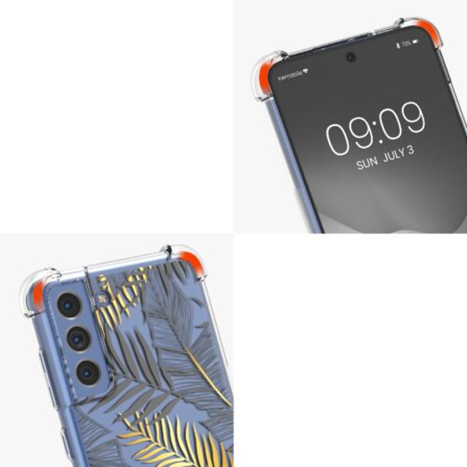 Husa Kwmobile pentru Samsung Galaxy S21 FE, Silicon, Multicolor, 57743.02 fotografia produsului View 8 L