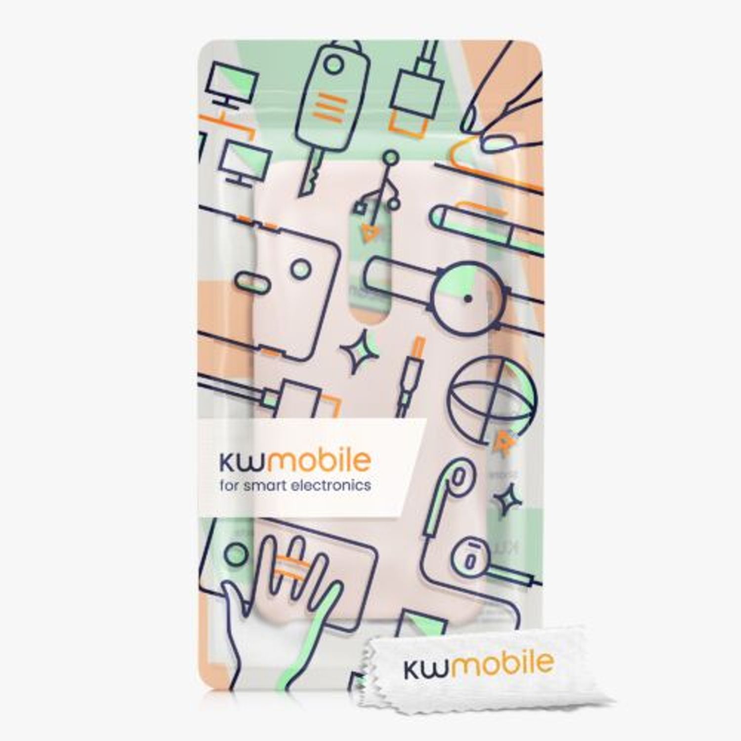 Husa Kwmobile pentru OnePlus 6, Silicon, Crem, 46122.225 fotografia produsului View 5 L