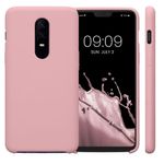 Husa Kwmobile pentru OnePlus 6, Silicon, Roz, 46122.193 fotografia produsului